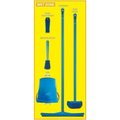 National Marker Co National Marker Wet Zone Shadow Board Combo Kit, Yellow/Black, 68 X 30, Aluminum - SBK124AL